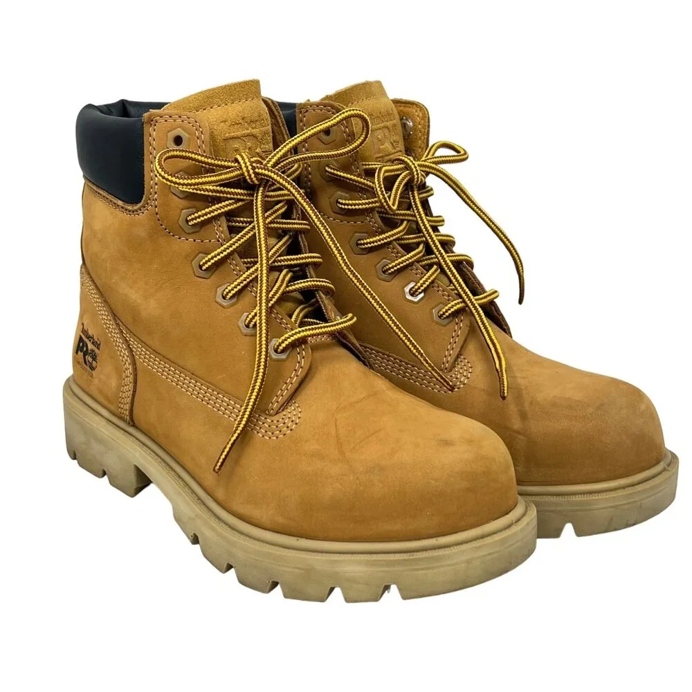Timberland Mens 92628 Buckskin Boot Saw Horse Composite Toe PRO Size 5 / Wms 6.5